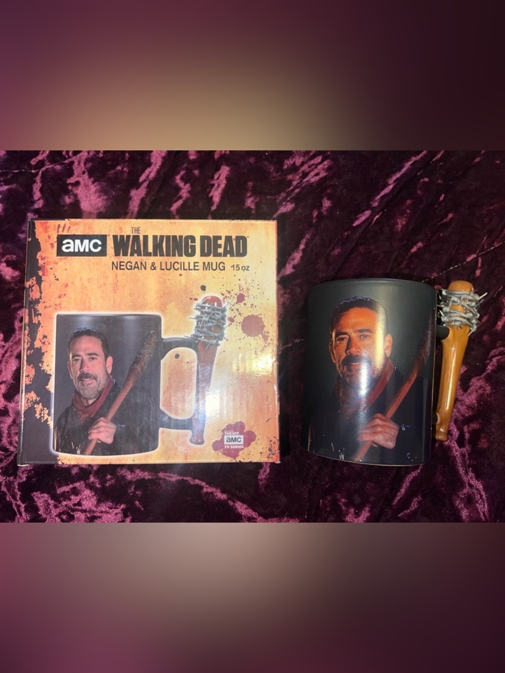AMC The Walking Dead Negan & Lucille 15oz Mug - Black